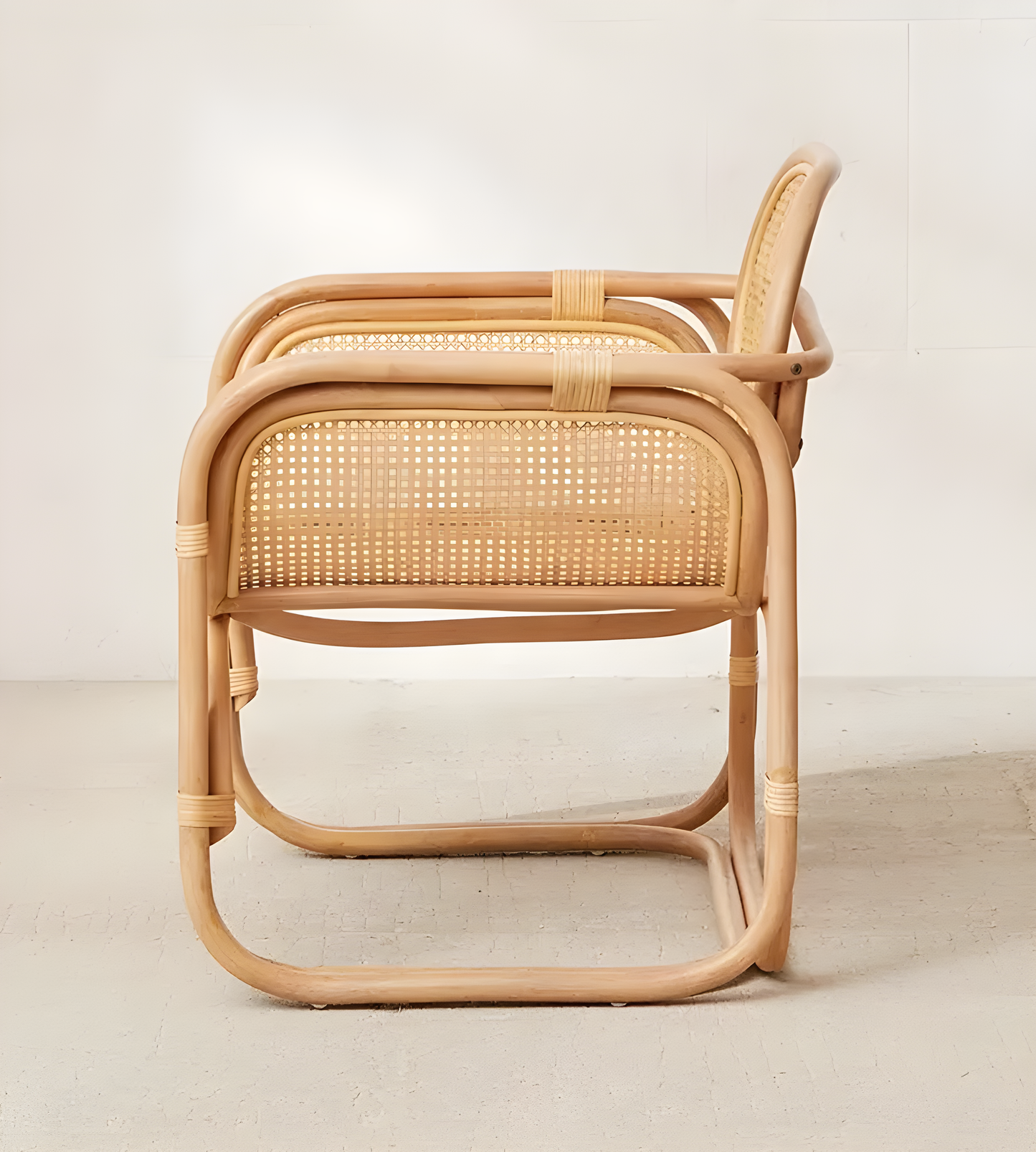 Kora Natural Rattan Cane Lounge Chair