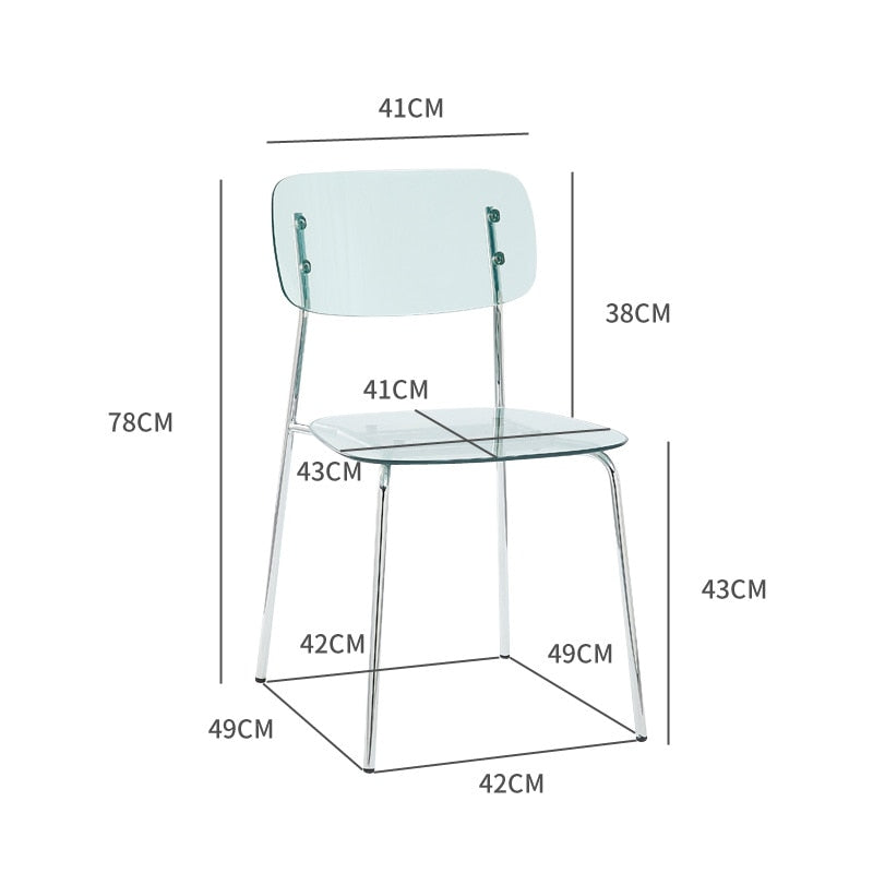 Miranda Casual Acrylic Dining Chair
